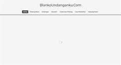 Desktop Screenshot of blankoundanganku.com
